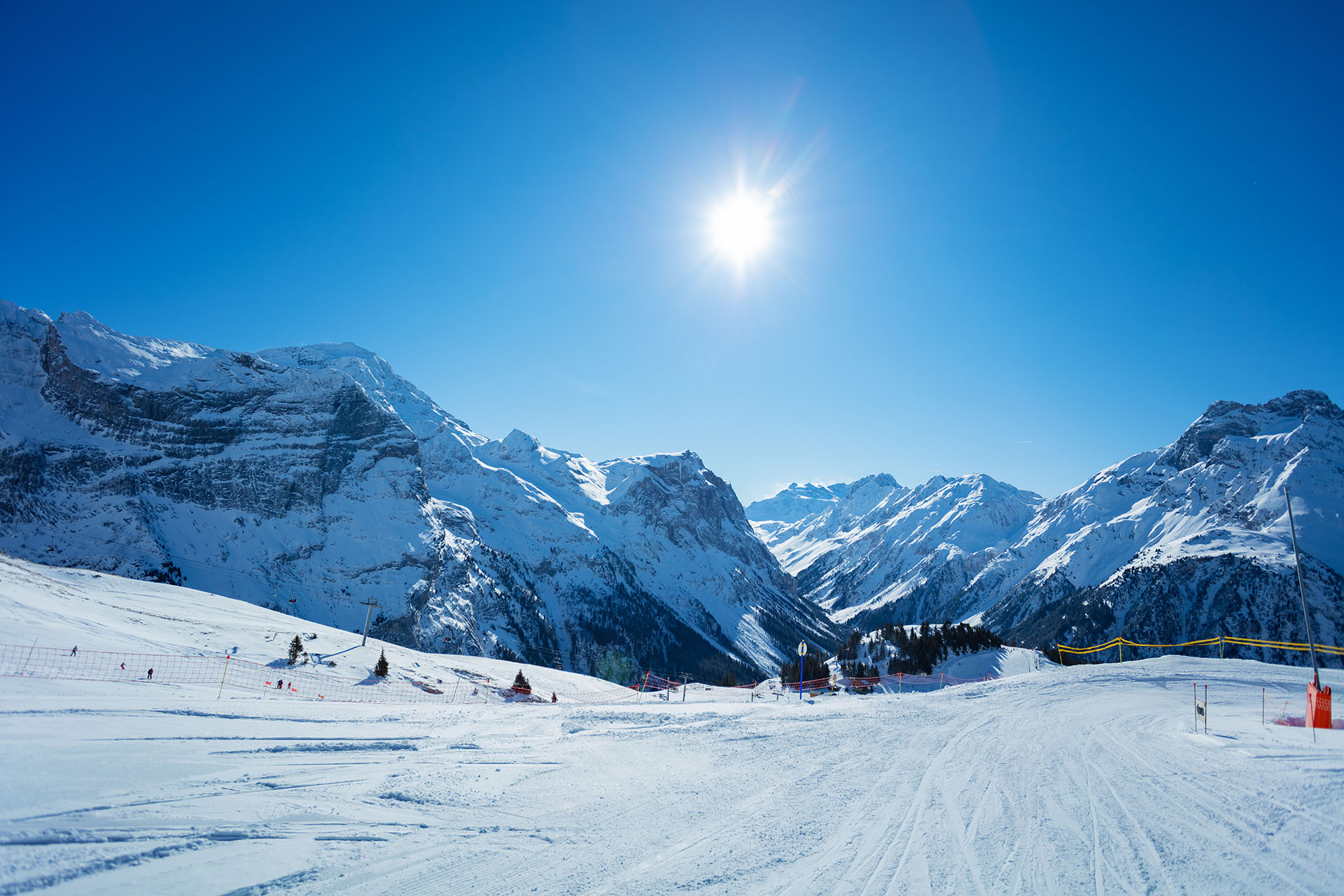 Paysage hivernal de la Vanoise à Pralognan